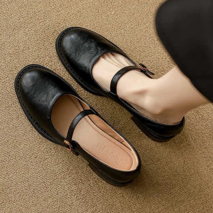 Soft Leather Mary Janes