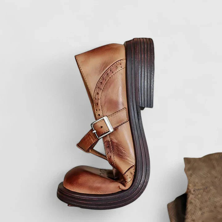 Mary Jane Low-Heel Flats