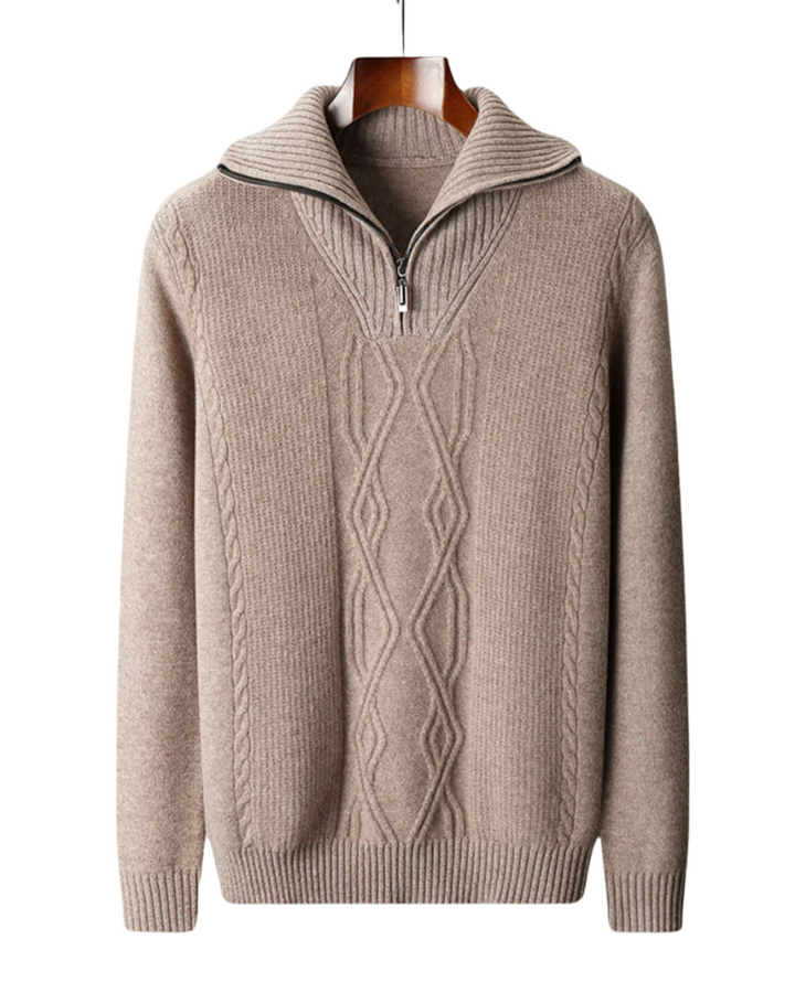 Taranto Merino Wool Zip Jumper