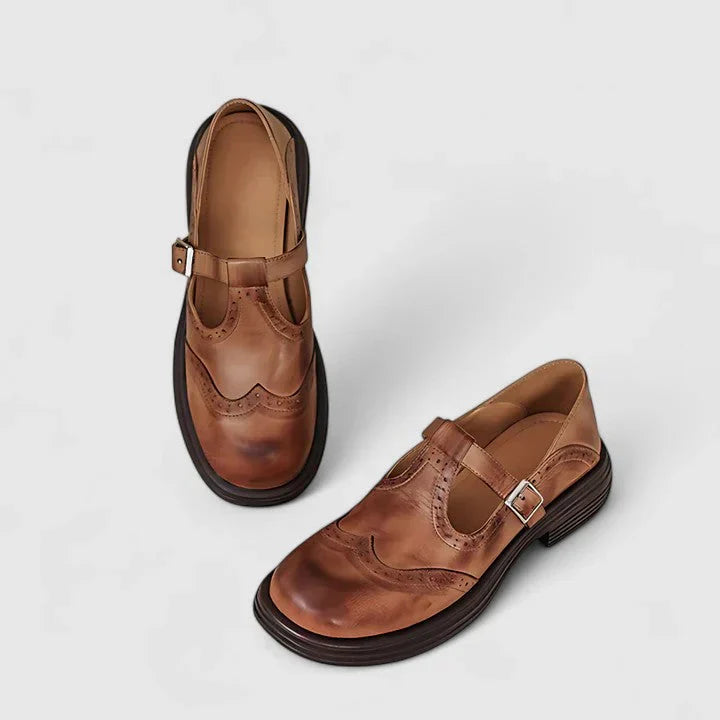 Mary Jane Low-Heel Flats