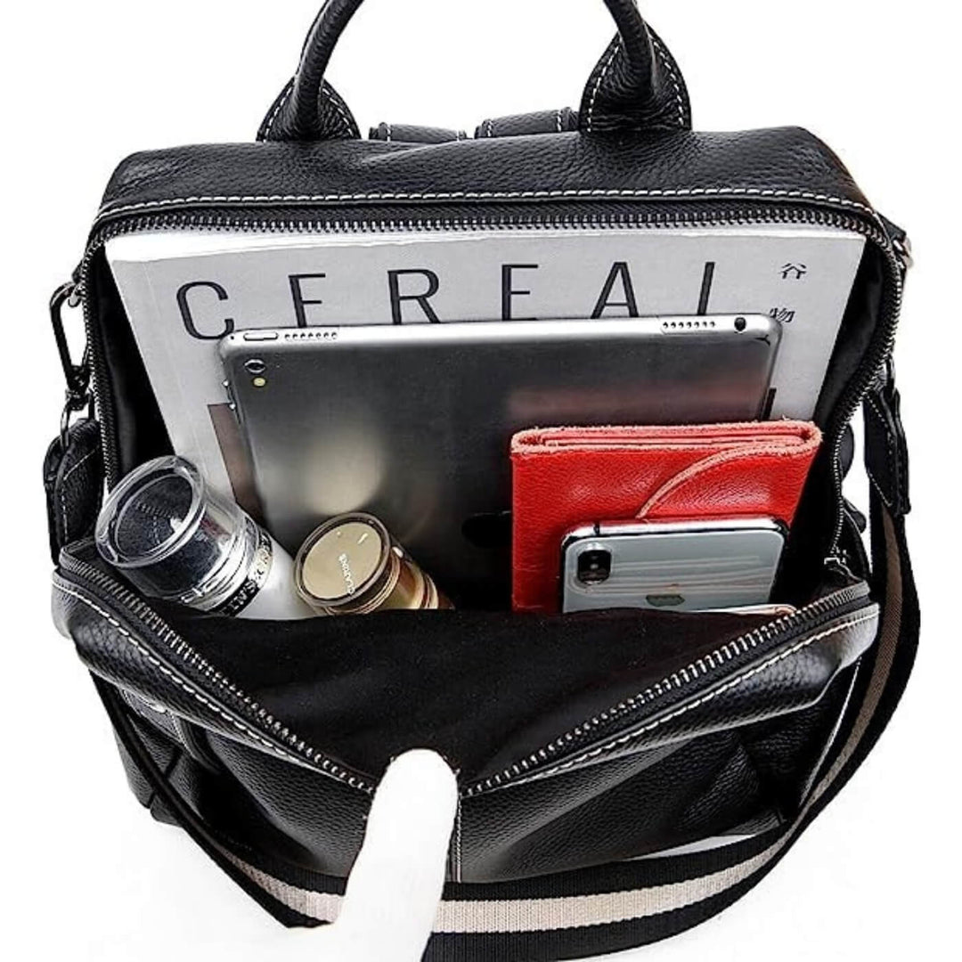 Convertible Leather Backpack