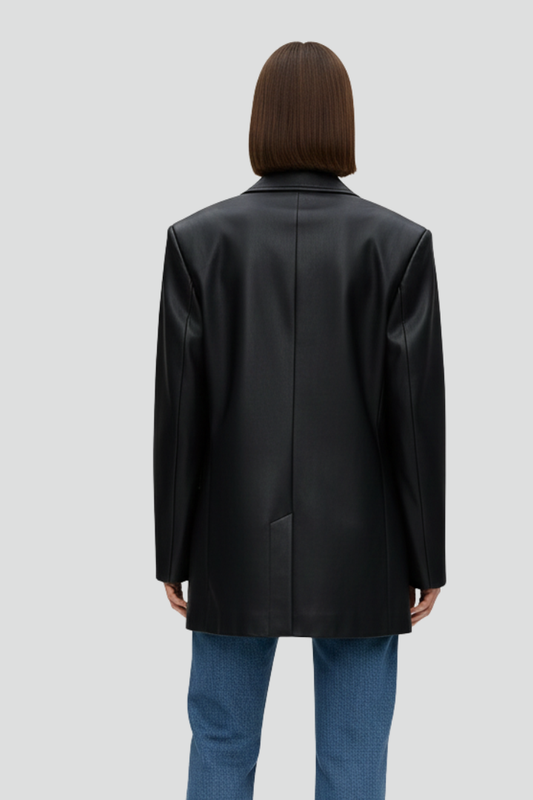Women’s Blazer with Notched Lapel and Front Fastening