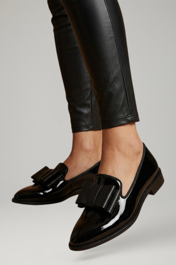Women's Leather Loafers with Slip On Design and Flexible Sole
