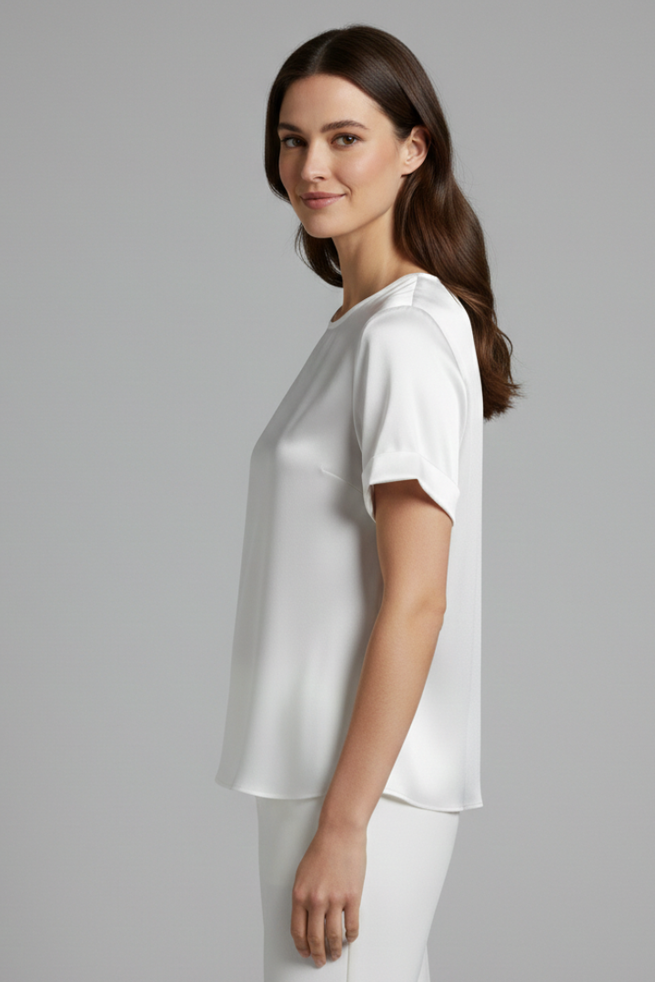 Women’s T-Shirt with Round Neck and Short Sleeves