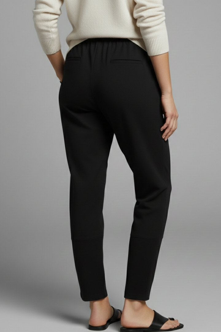 Women’s Trousers with Elastic Waist and Side Pockets