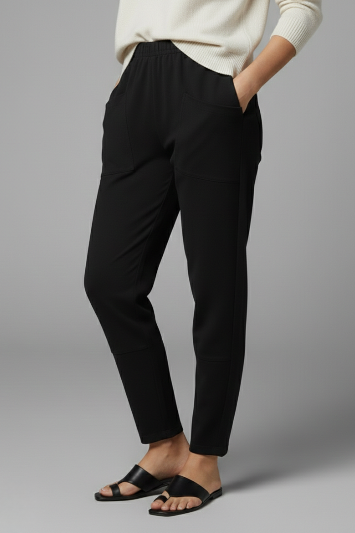 Women’s Trousers with Elastic Waist and Side Pockets