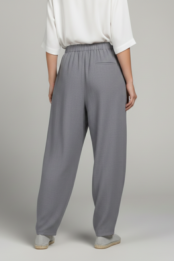 Women’s Trousers with Elastic Waist and Side Pockets