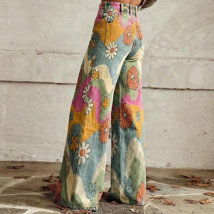Tabitha | Sunlit Floral Jeans