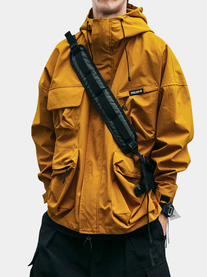 Water-Repellent Hooded Jacket