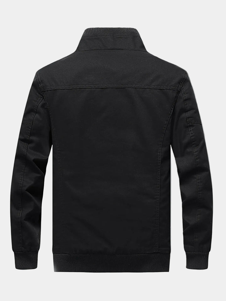 Stand-Collar Cotton Jacket