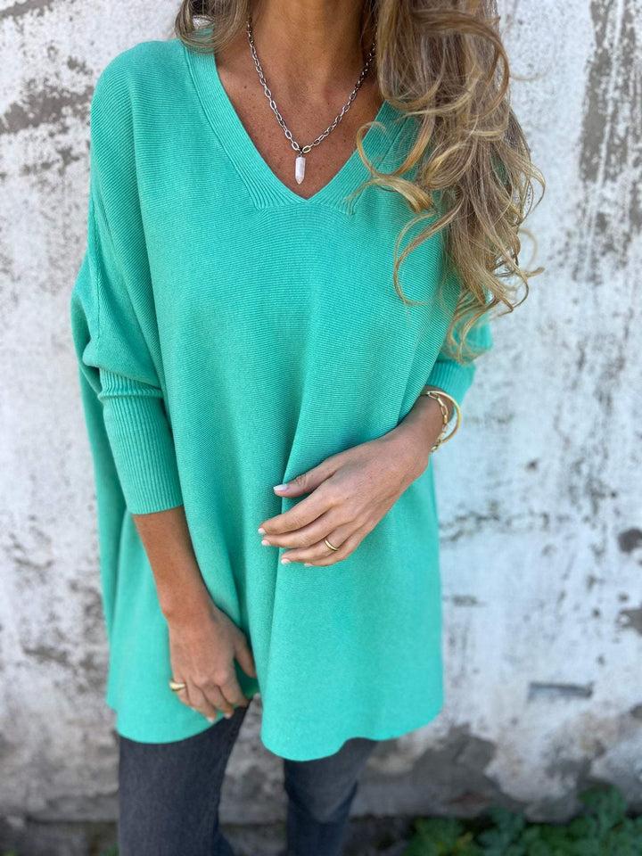 Nathalie | Pull poncho cachemire col V (kopie)