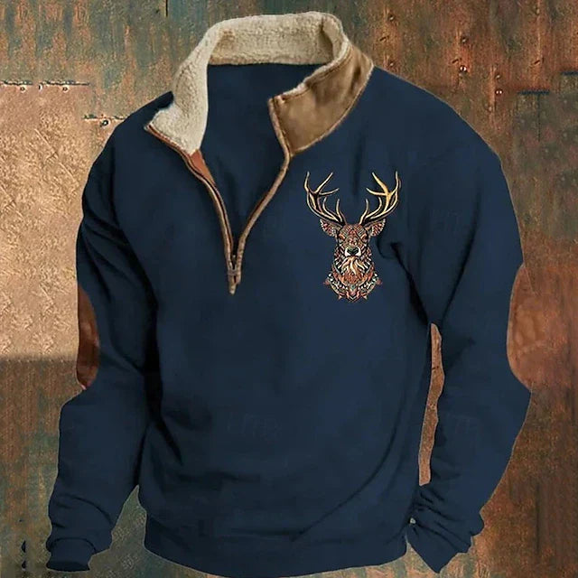 Silvio Vintage Zip Jumper