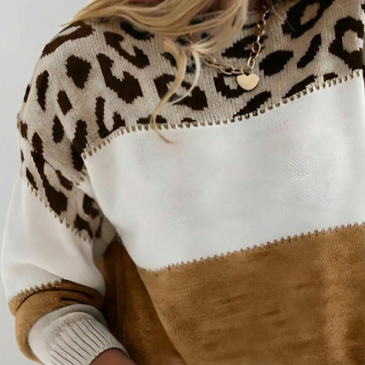 Soft Knit Leopard Print Jumper