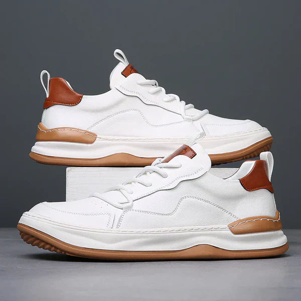 High-Sole Leather Shoes