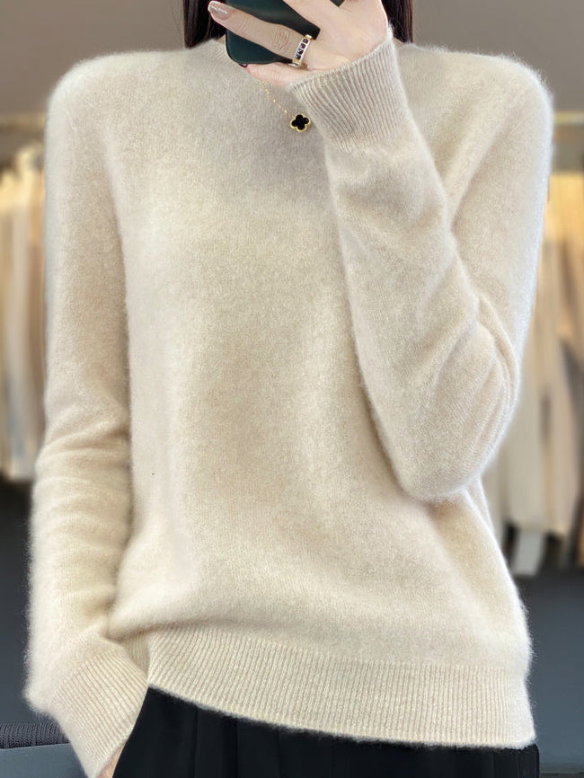 Isabelle | Pull cachemire col rond classique (kopie)