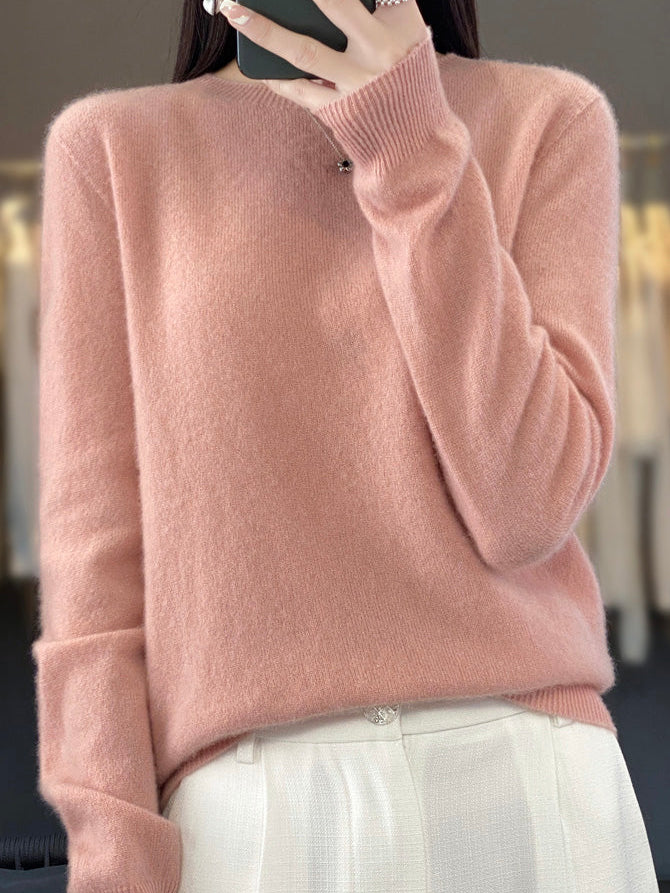 Isabelle | Pull cachemire col rond classique (kopie)