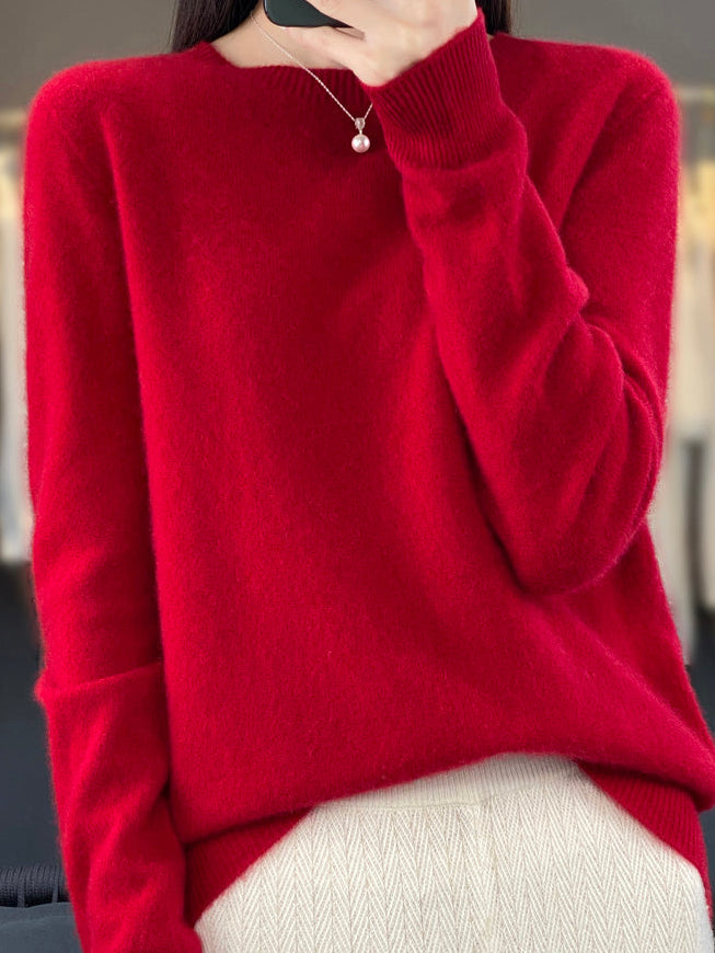 Isabelle | Pull cachemire col rond classique (kopie)