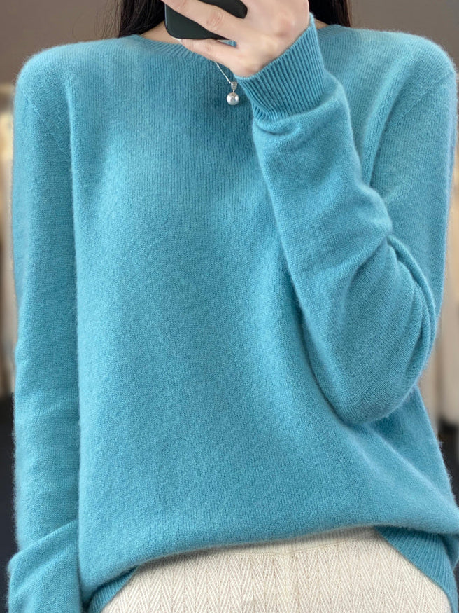 Isabelle | Pull cachemire col rond classique (kopie)