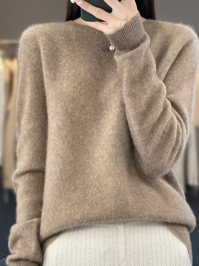 Isabelle | Pull cachemire col rond classique (kopie)