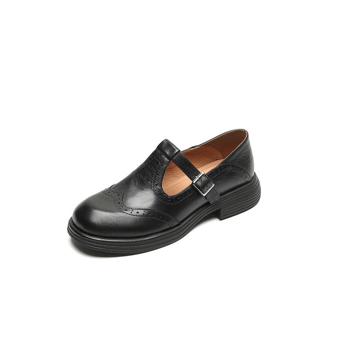 Brogue Leather Mary Janes
