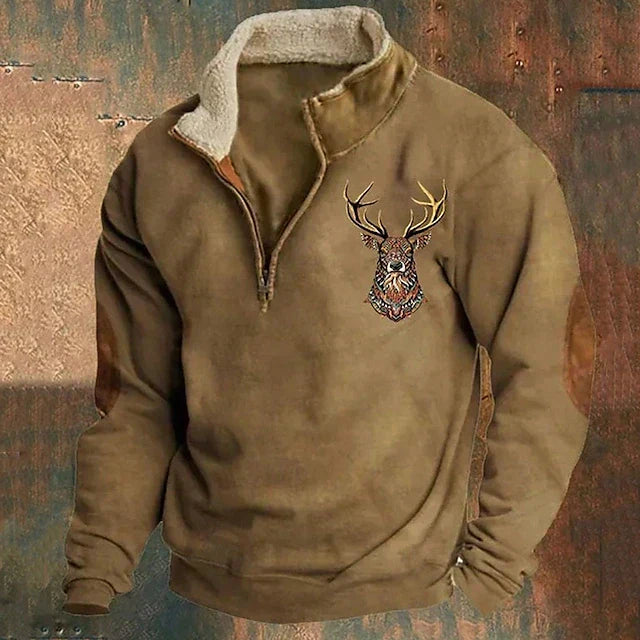 Silvio Vintage Zip Jumper