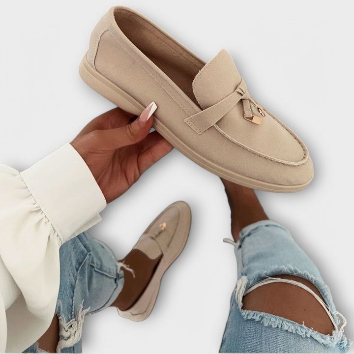 Soft Leather Round-Toe Loafers
