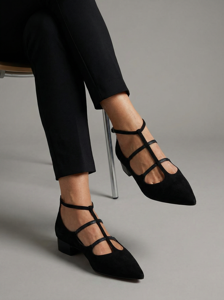 Suede Strappy Heels