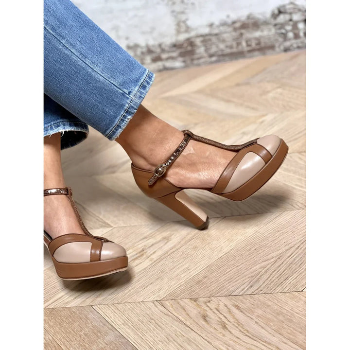 Leather Platform Heels