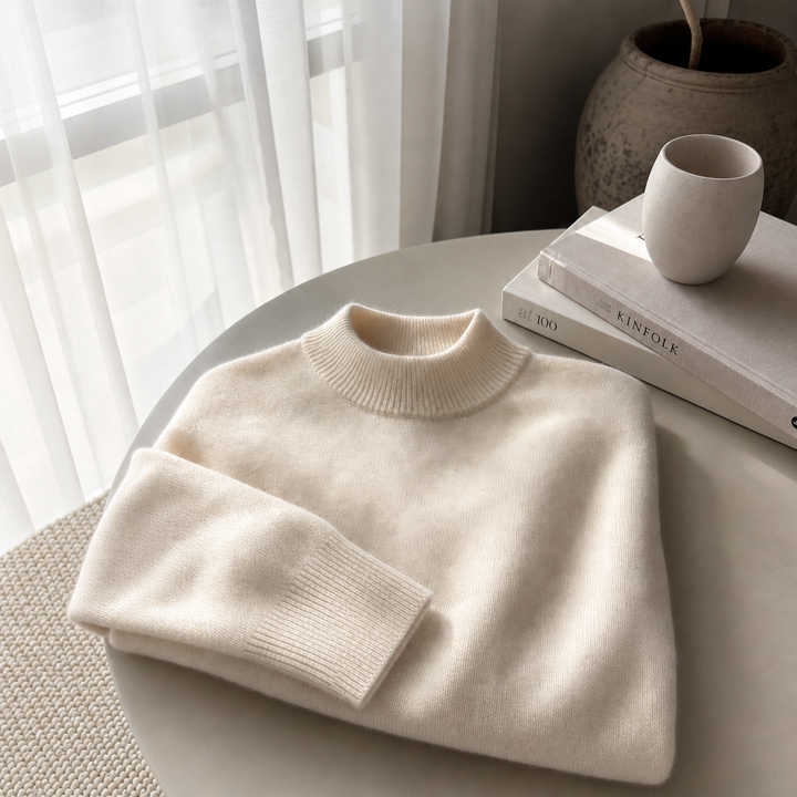 Cashmere Mock Neck Jumper