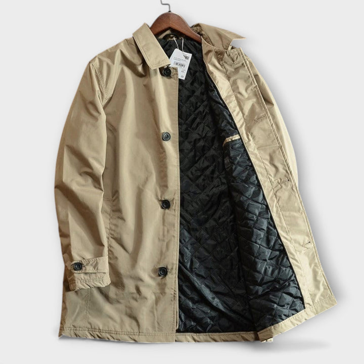 Water-Resistant Quilted Coat