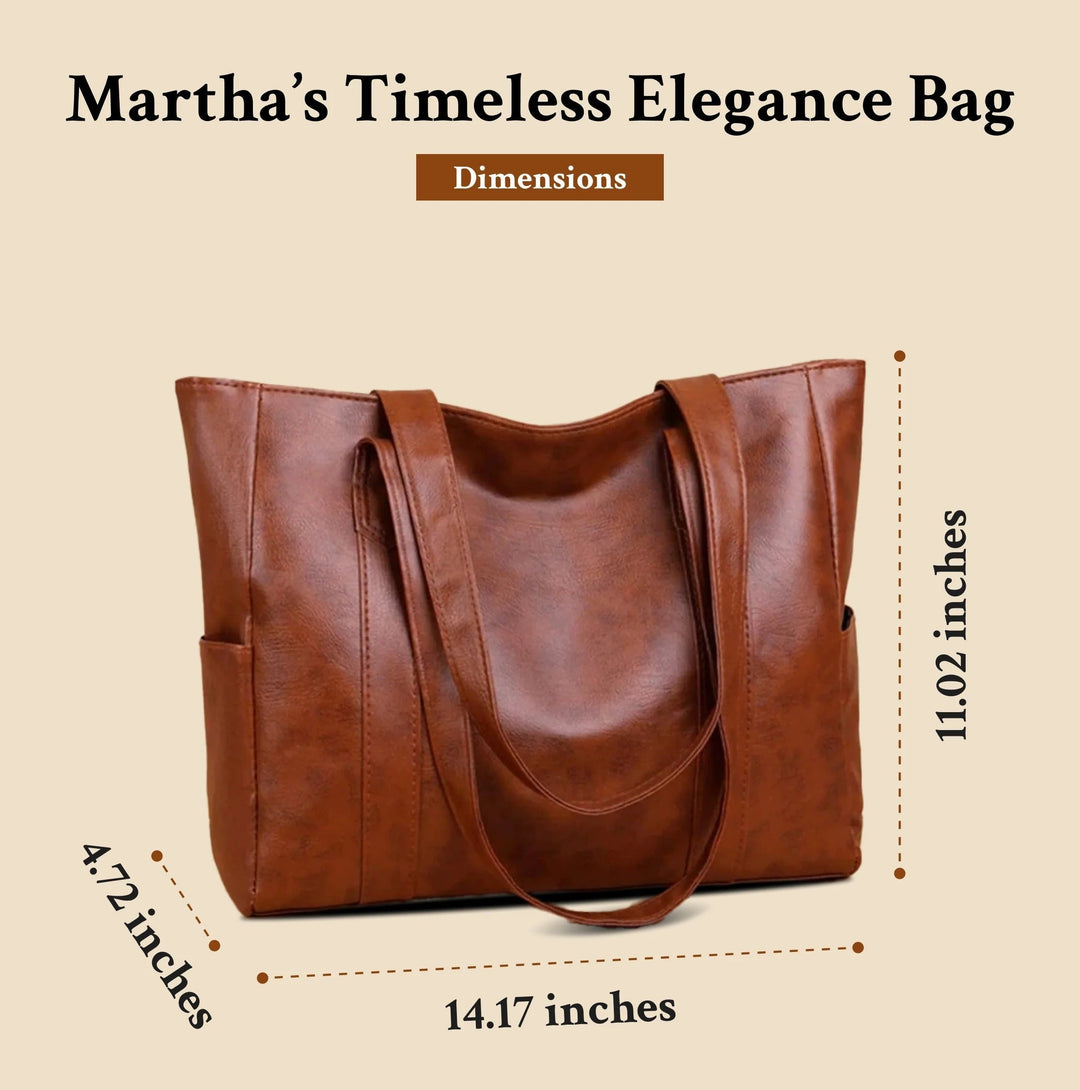 Sturdy Leather Tote Bag