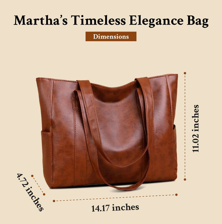 Sturdy Leather Tote Bag