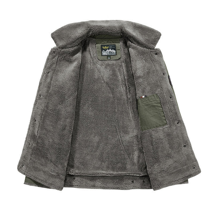 Sherpa-Lined Cotton Jacket