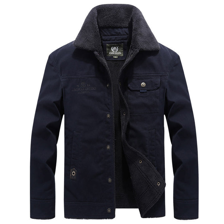 Sherpa-Lined Cotton Jacket