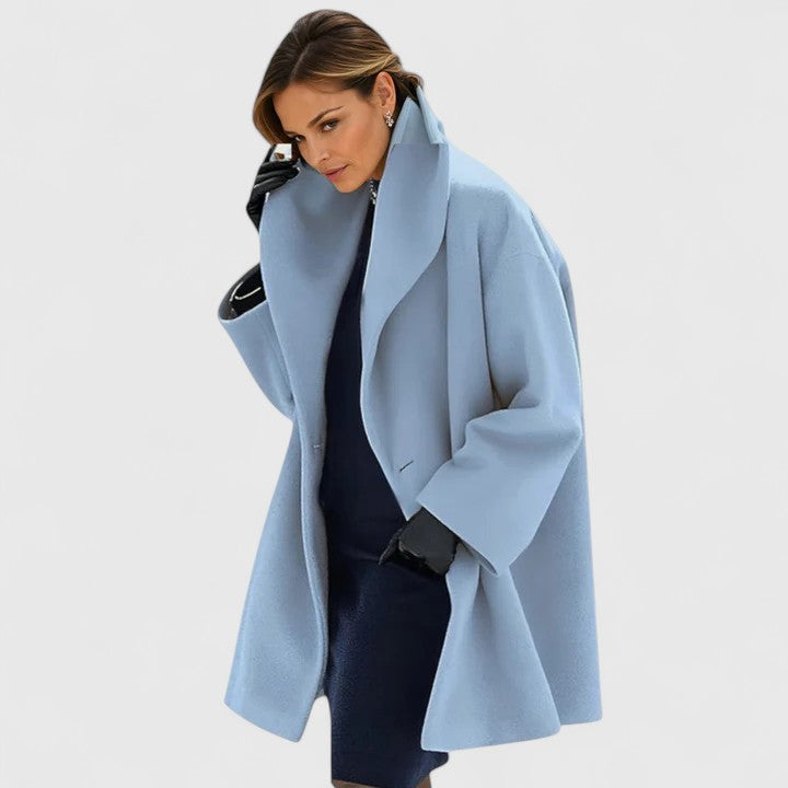 Shawl-Collar Wool Coat