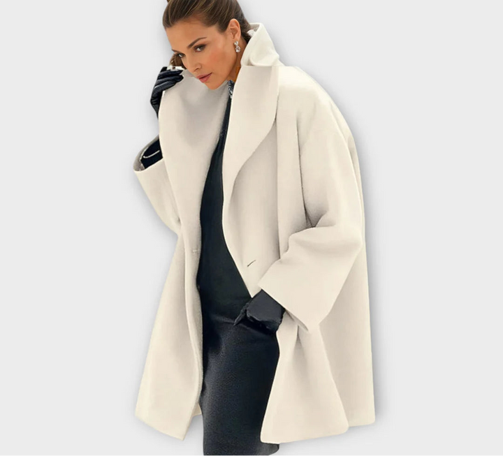 Shawl-Collar Wool Coat