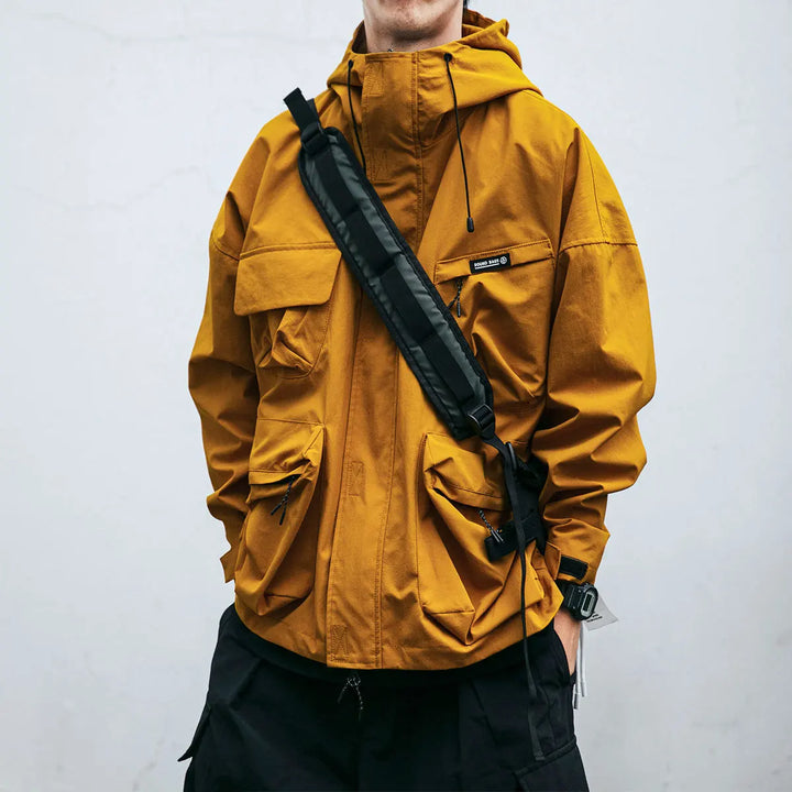 Water-Repellent Hooded Jacket