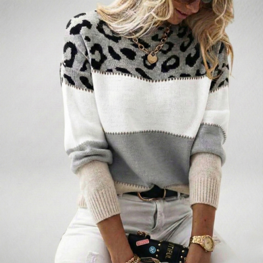 Soft Knit Leopard Print Jumper