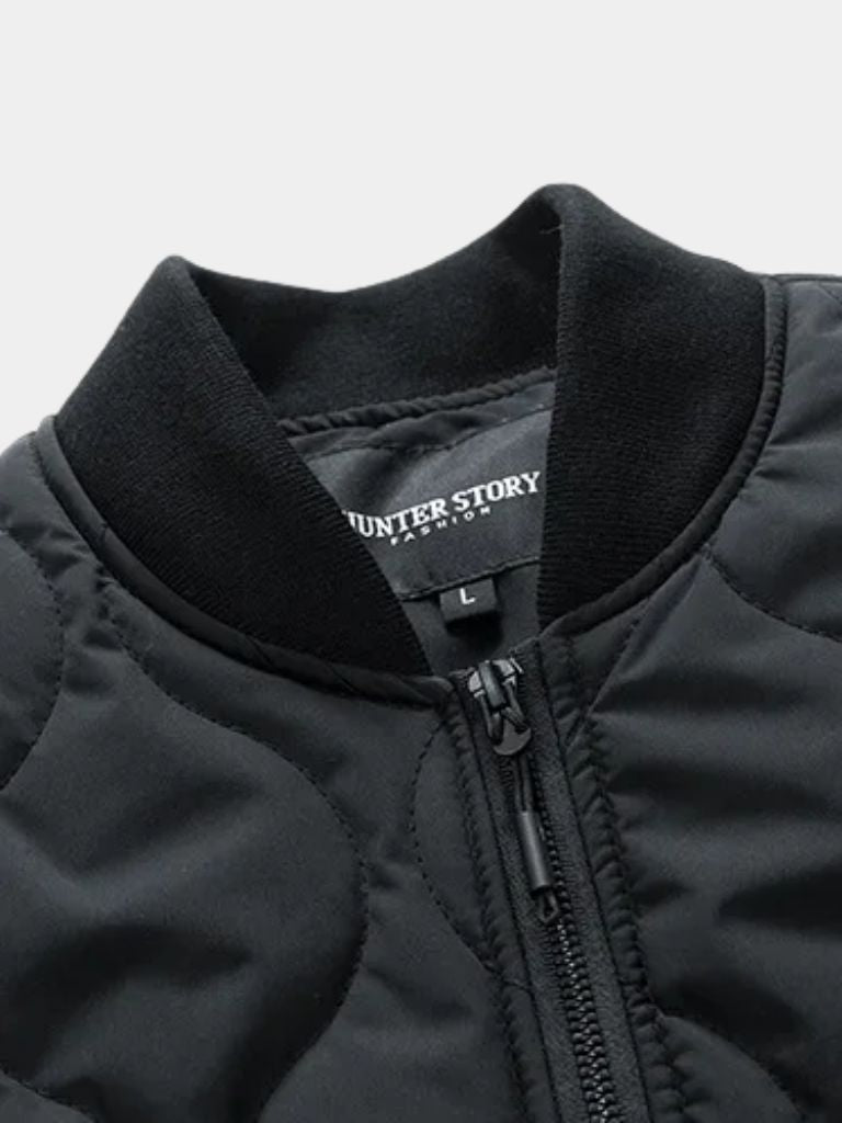 Sherpa-Sleeve Bomber Jacket
