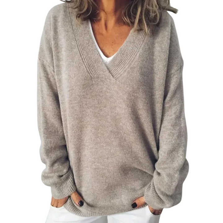 Anne | Pull en cachemire col V (kopie)