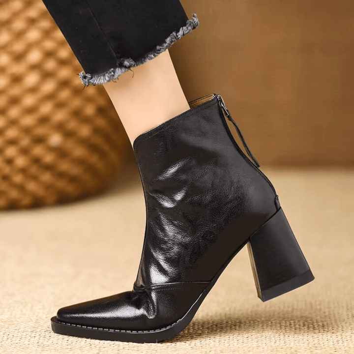Heeled Leather Boots