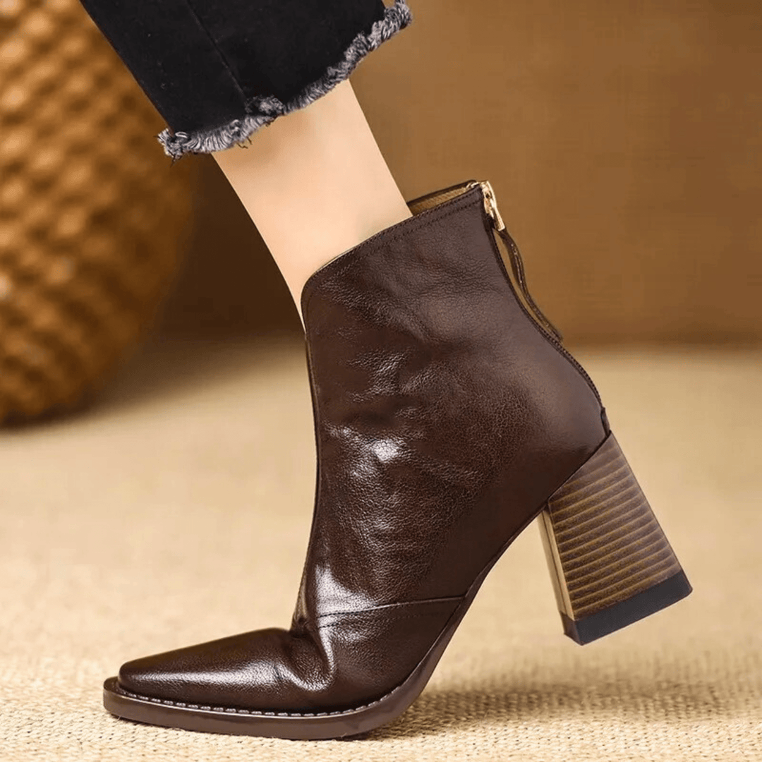 Heeled Leather Boots