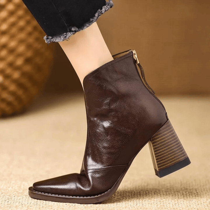 Heeled Leather Boots